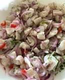 Ceviche de pescado a lo Peruano