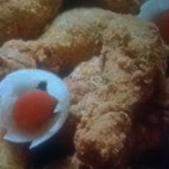 A picture of Home made KFC CHICKEN.
