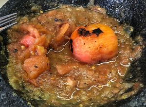 Una foto de Salsa martajada con habanero deshidratado a la Sonorense