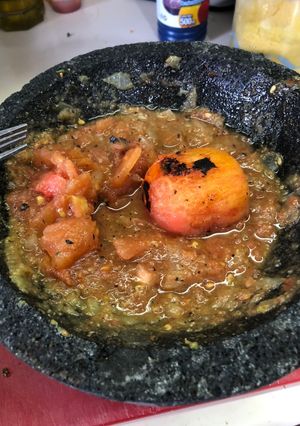Una foto de Salsa martajada con habanero deshidratado a la Sonorense
