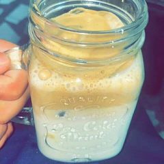 A picture of Dalgona coffee.