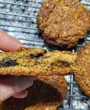 Galletitas de avena y almendras con pasas de uva