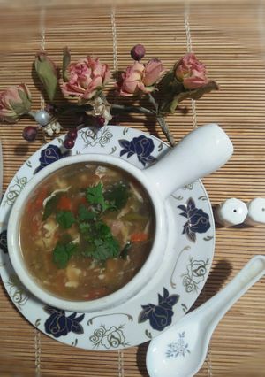 A picture of Chicken Corn Soup.