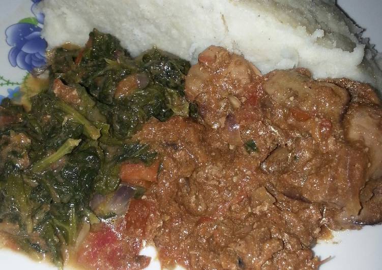 Easy Recipe: Appetizing Fried chicken liver+ugali