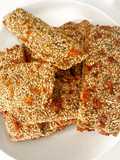 Tostadas de ajonjolí bajas en carbs