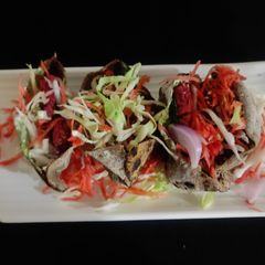 A picture of Beetroot falafel Ragi pockets.
