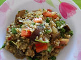Ensalada de berenjena y arroz