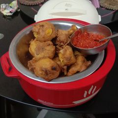 A picture of Aloo vada for vada pav.