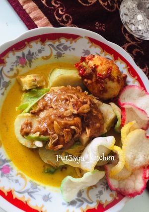 Foto resep Lontong sayur padang kuah pical