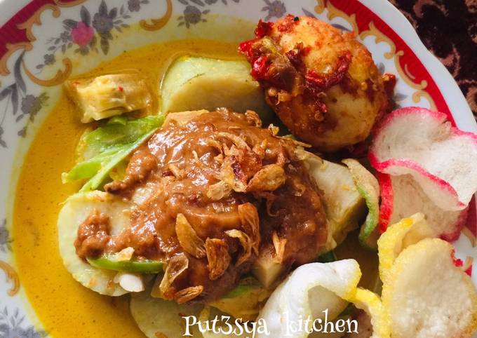 Resep Lontong Sayur Padang Kuah Pical Oleh Put3sya Kitchen Cookpad