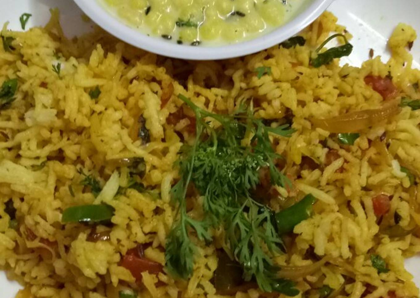 Lemon mint rice