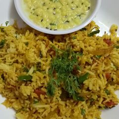 A picture of Lemon mint rice.