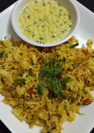 A picture of Lemon mint rice.