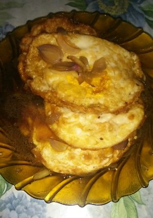 Foto resep Tumis telur ceplok saus tiram