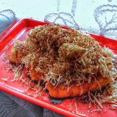 A picture of Pisang Keju Milo / Milo and Cheese Fried Banana.