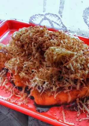 A picture of Pisang Keju Milo / Milo and Cheese Fried Banana.
