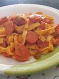 Macarrão com salsicha
