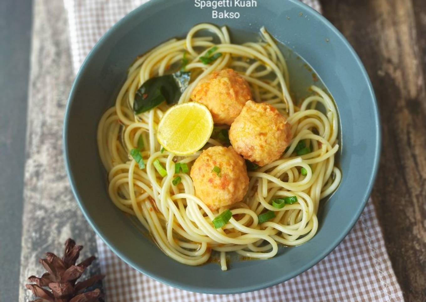 Spagetti Kuah Bakso