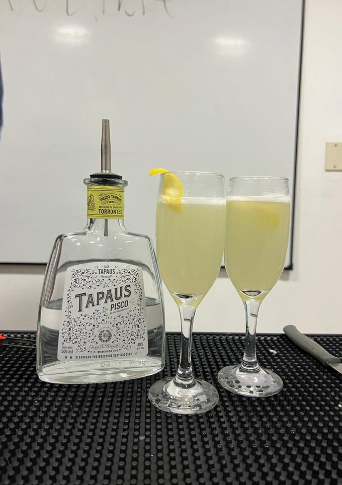 Una foto de Pisco sour