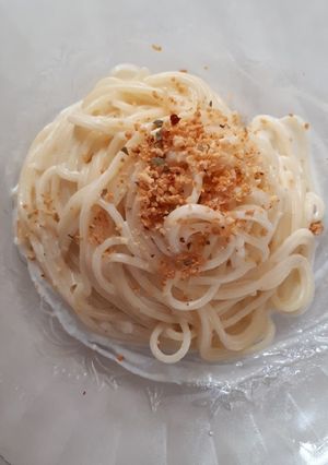 Foto resep Very Easy Creamy Cheese Spaghetti