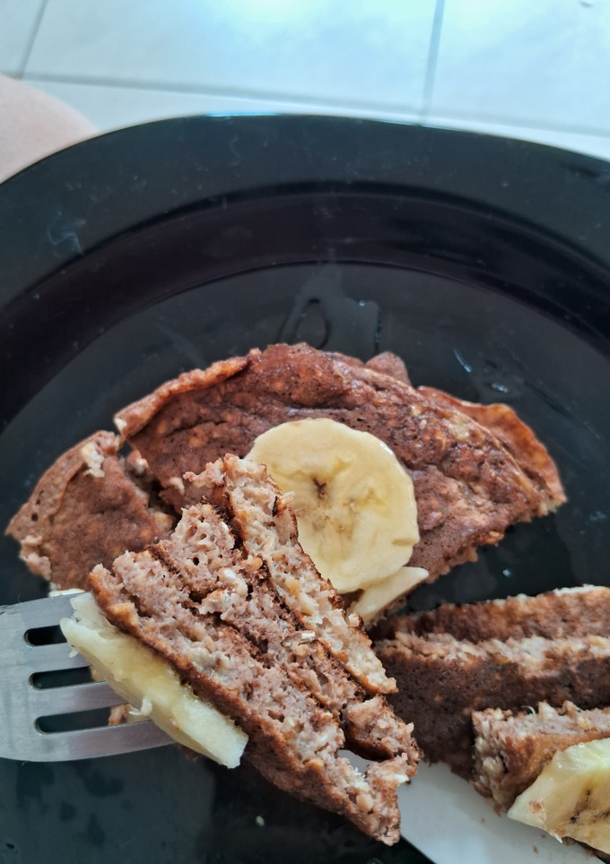 Una foto de Pancakes proteicos sin proteína en polvo