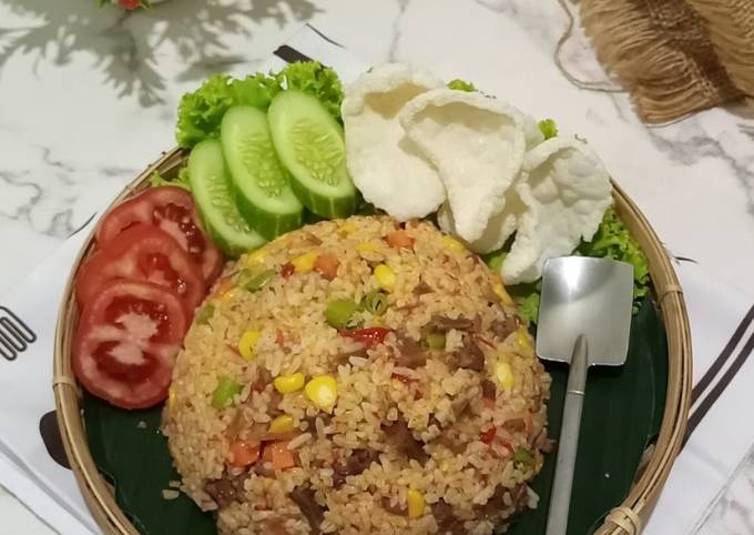 Resep Nasi Goreng Daging Mix Vegetables oleh Dapur Dien - Cookpad