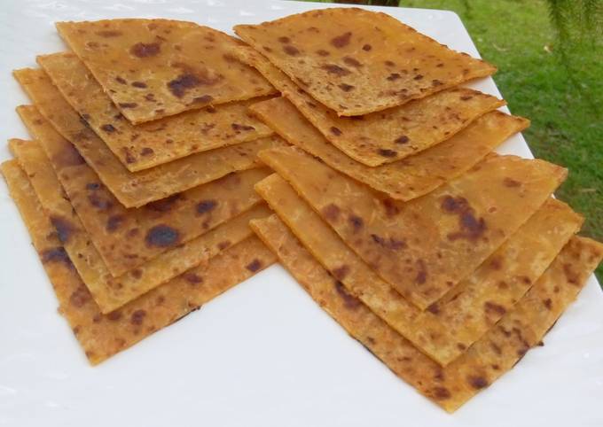 Carrot chapatis