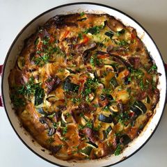 A picture of Courgette & Bacon Frittata.