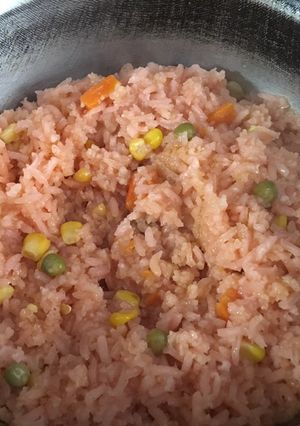 A picture of Mexican Red Rice (Arroz Rojo).