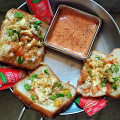 Cheesy Veg Garlic Bread A picture of Cheesy Veg Garlic Bread.