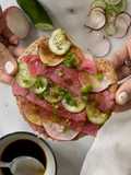 Tostada de atún con un toque asiático