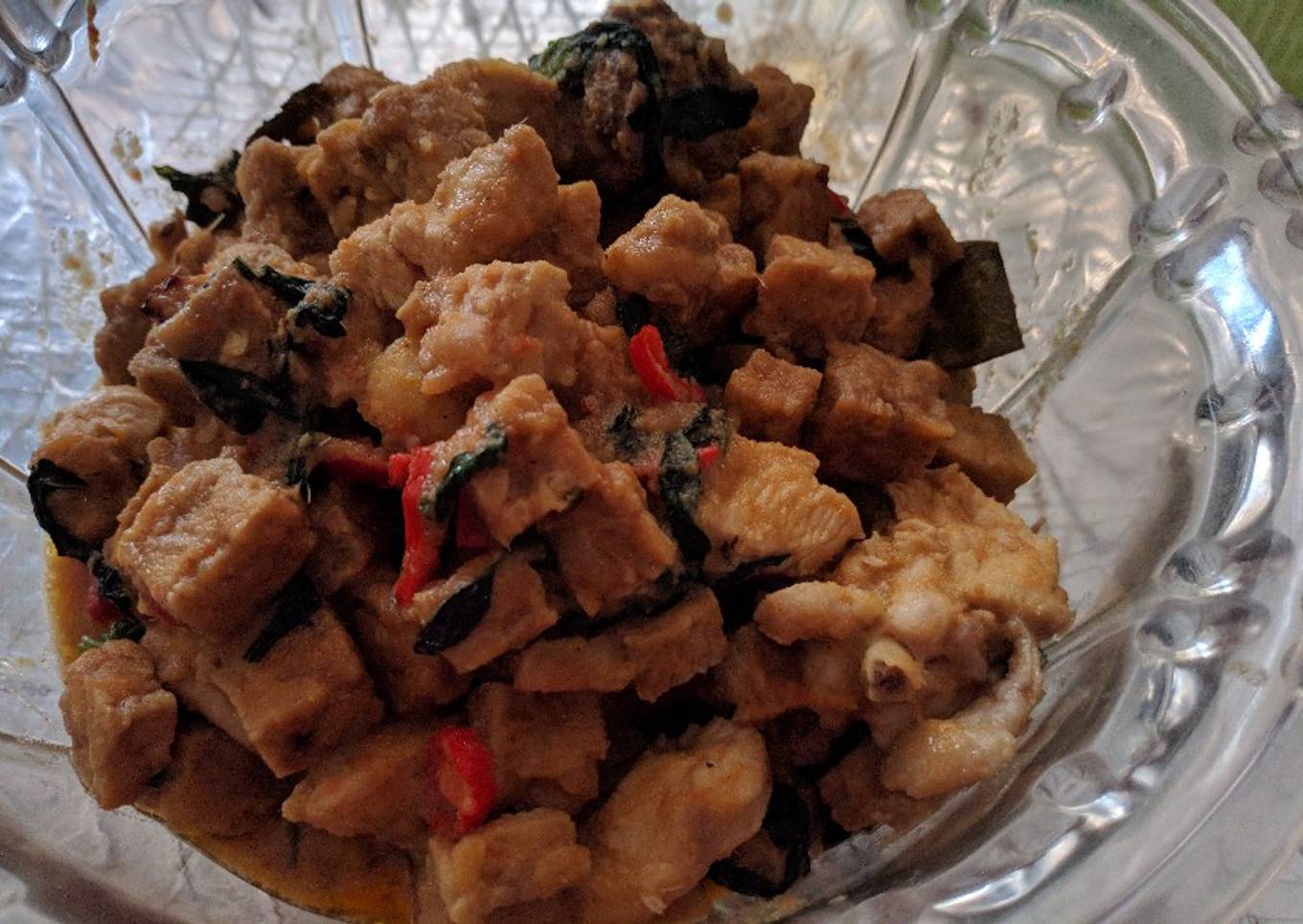 Tempe ayam rica rica