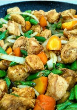 Foto resep Tumis ayam buncis wortel (Eat Clean Series)