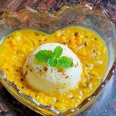 A picture of Dal jeera rice.
