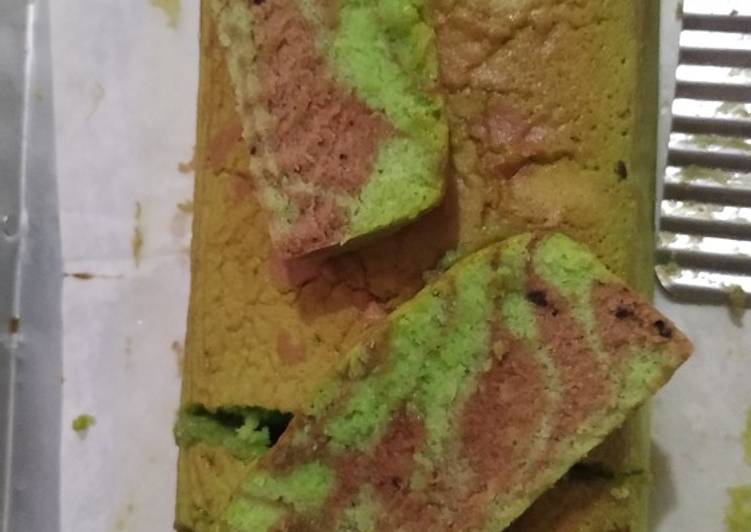 Bolu Pandan Coklat Putih Telur