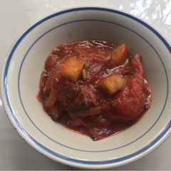 A picture of Pilchards and sweet potato smoortjie.