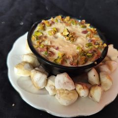 A picture of Chestnut dates kheer.