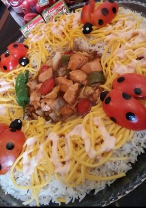 A picture of Singaporean Rice.