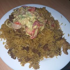 Beef pilau A picture of Beef pilau.