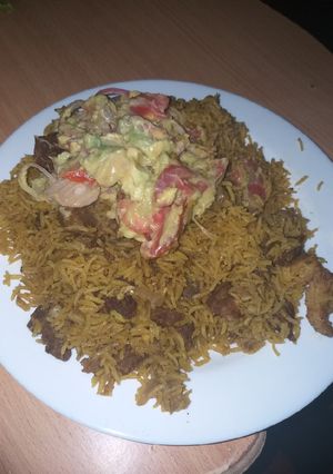 A picture of Beef pilau.