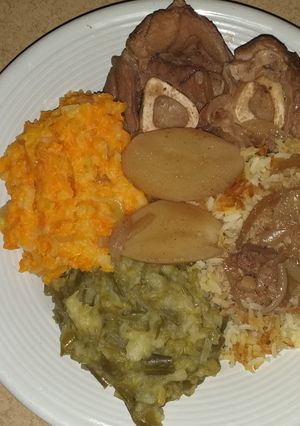 A picture of Slowcooker homemade vegetables and beef Shin with potatoes.