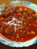 Guiso simple de garbanzos