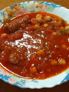 Una foto de Guiso simple de garbanzos