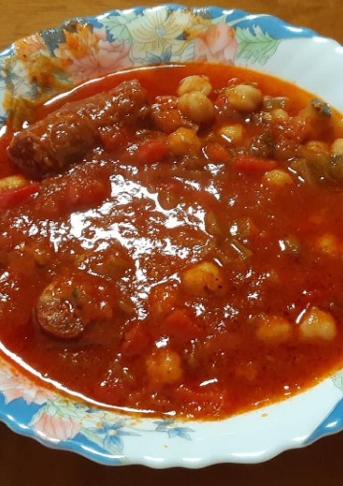 Una foto de Guiso simple de garbanzos