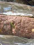 Rollo de carne molida relleno de vegetales