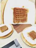 Wafles con nutella y arequipe