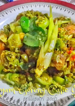 Foto resep Ayam Goreng Cabe Ijo