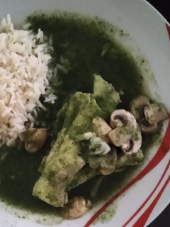 Una foto de Filete de pescado con champiñones