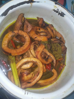 Foto resep Tumis cumi kuah kuning