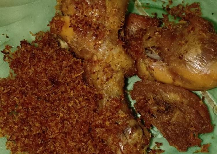Resep Ayam goreng srundeng Anti Gagal